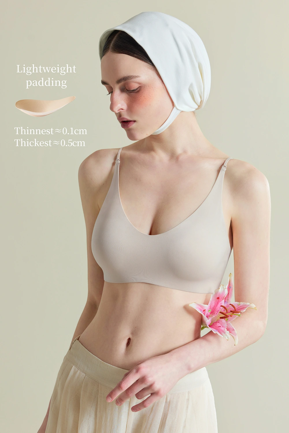 Seamless U-shaped Low Neck Tank Bras