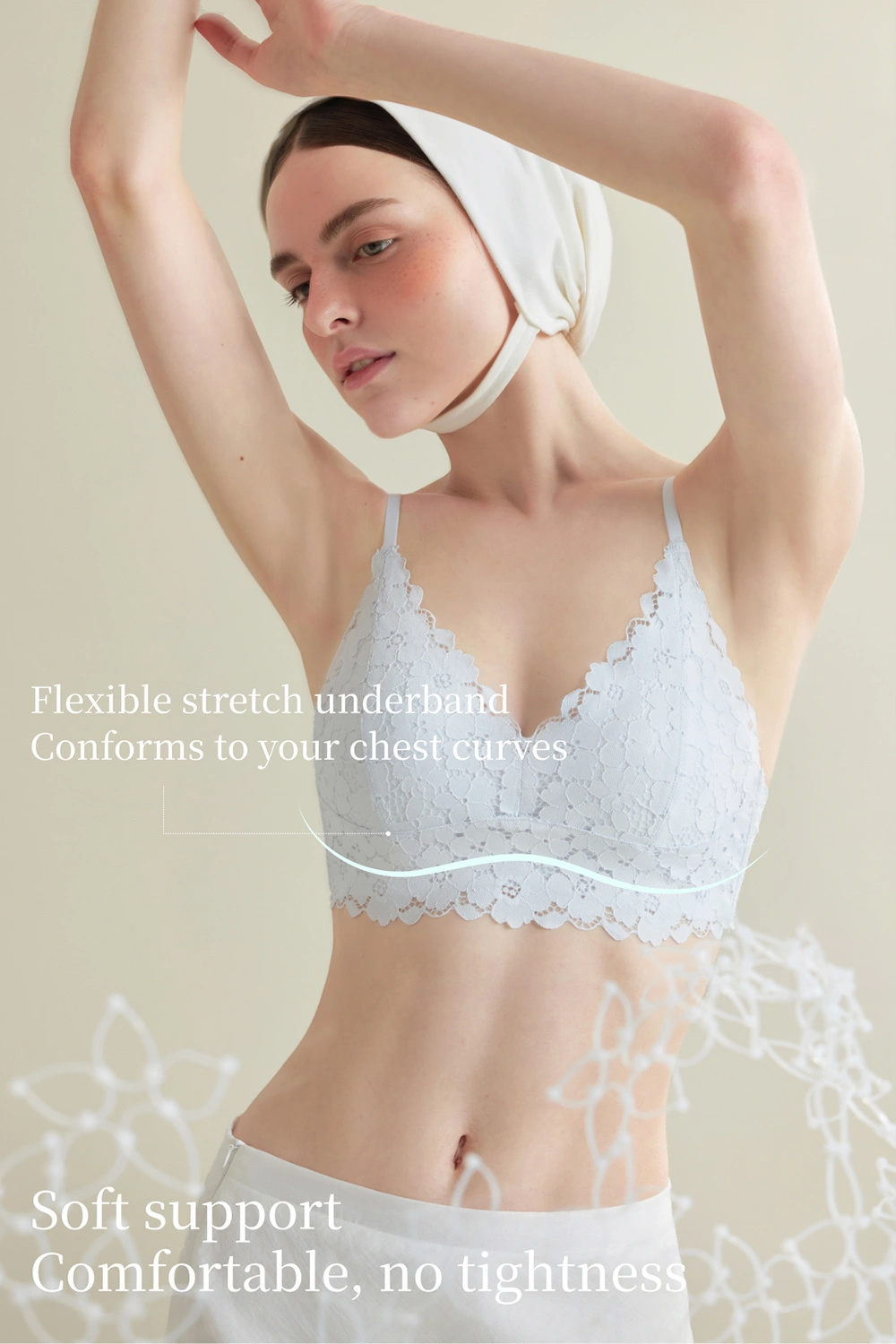 Lace Triangle Cup Small Breasts Bras