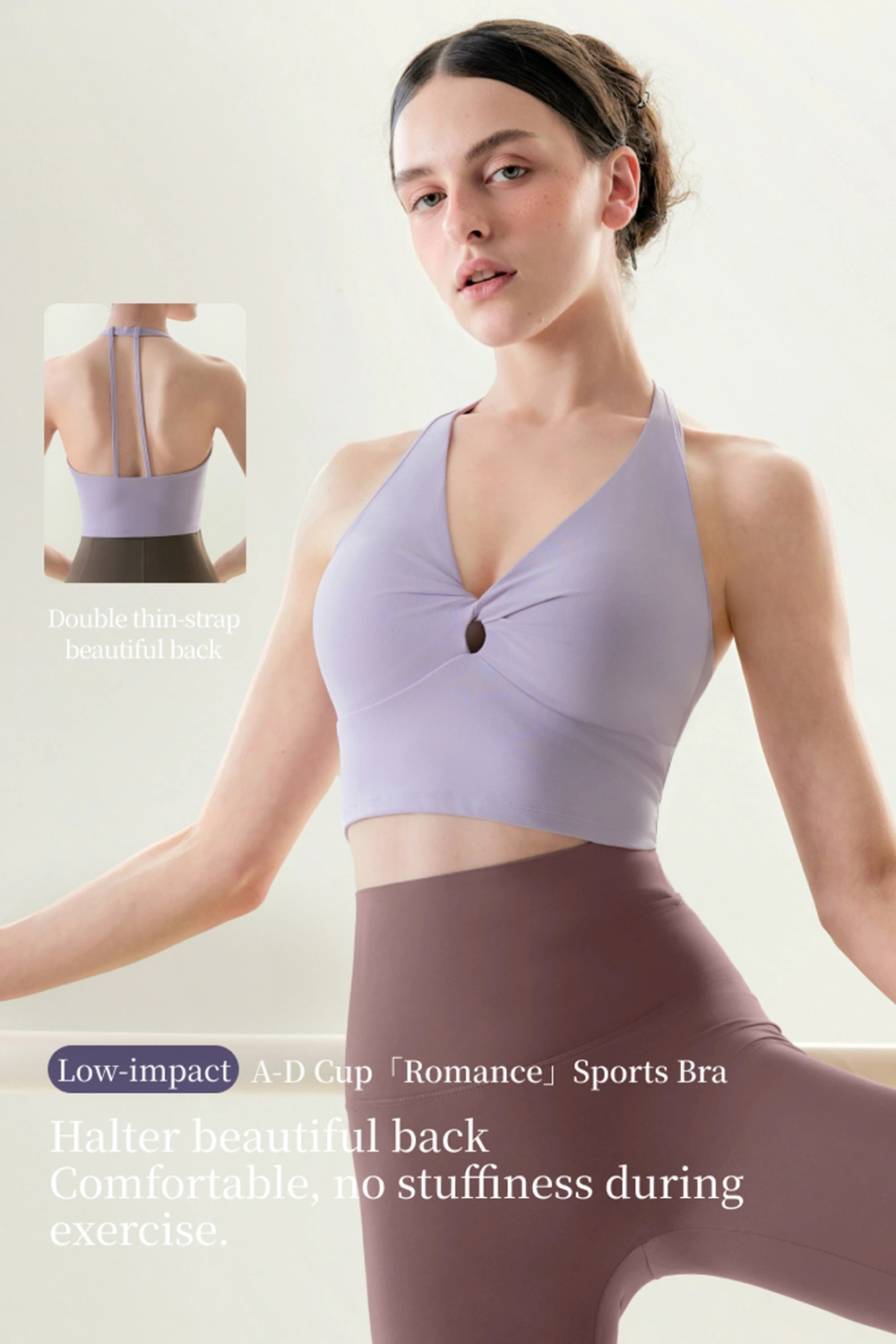 Halter Neck Beautiful Back Sports Bra