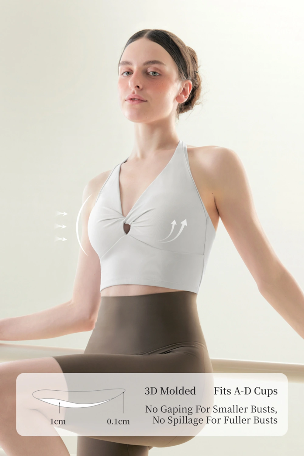 Halter Neck Beautiful Back Sports Bra