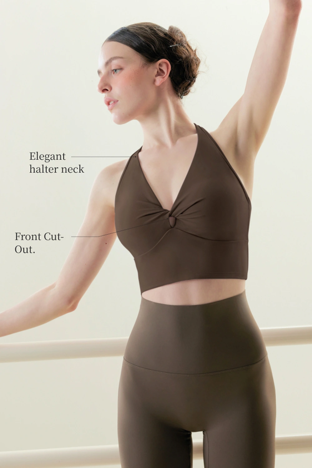 Halter Neck Beautiful Back Sports Bra