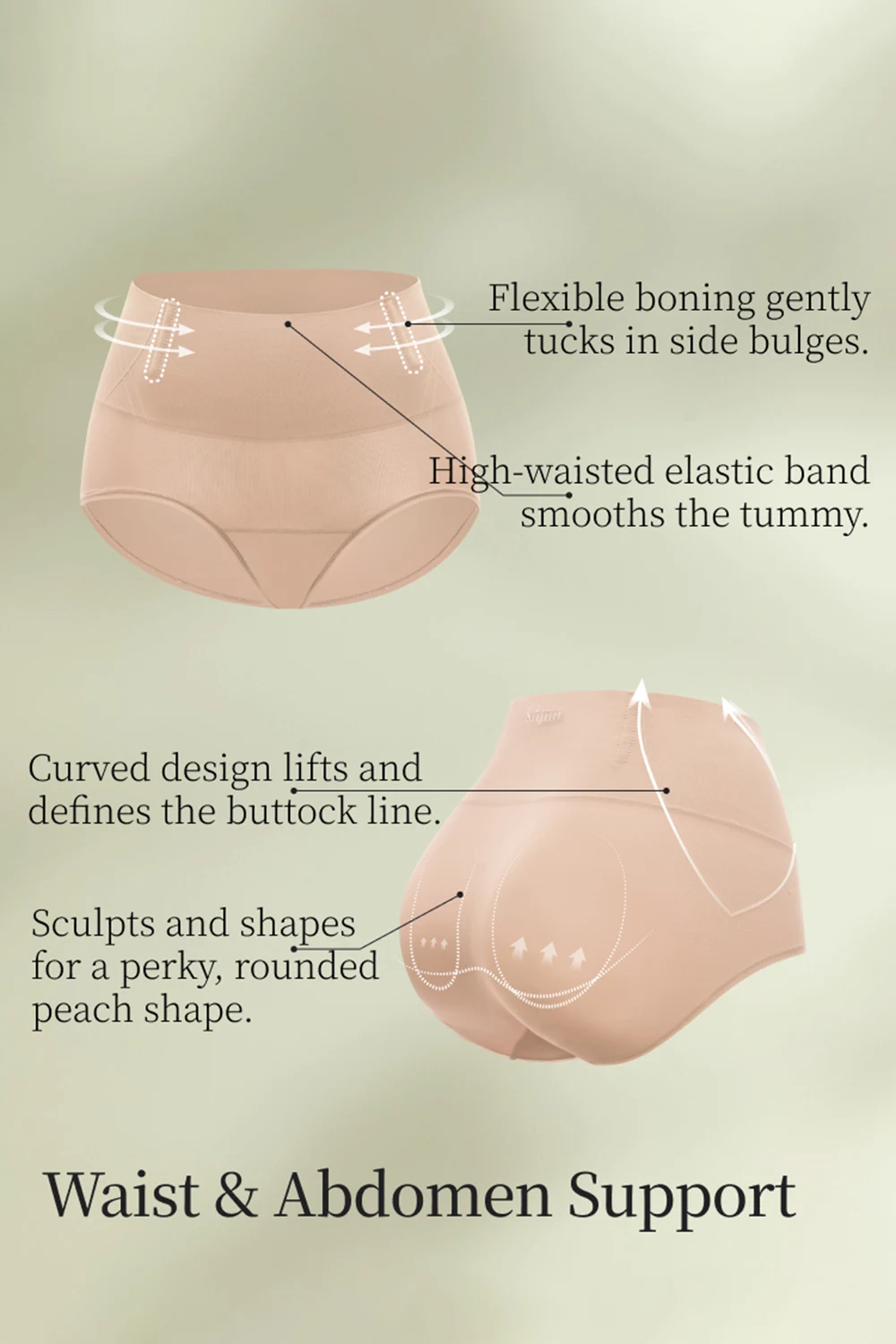 3pcs/Lot Mid Waist Seamless No Show High Elasticity Panties