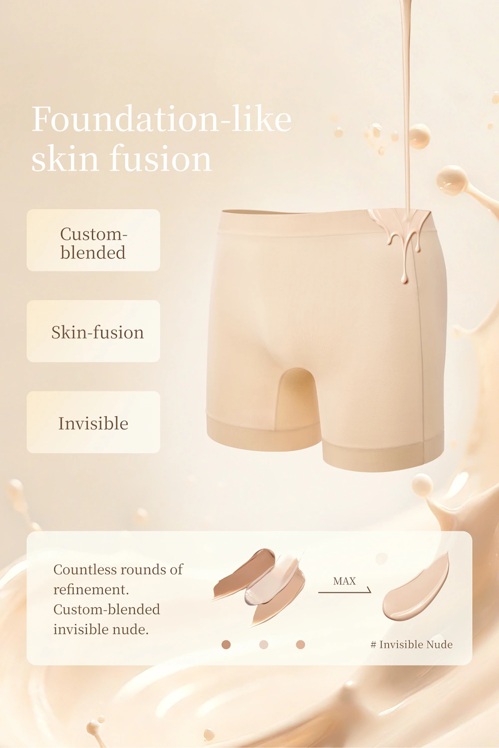 Lyocell Invisible Safety Shorts Butt-lifting Panties