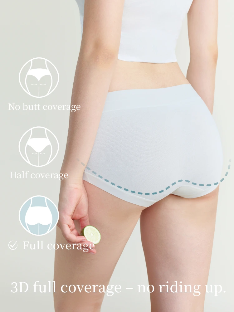 Cotton Mid Rise High Elastic Breathable Briefs