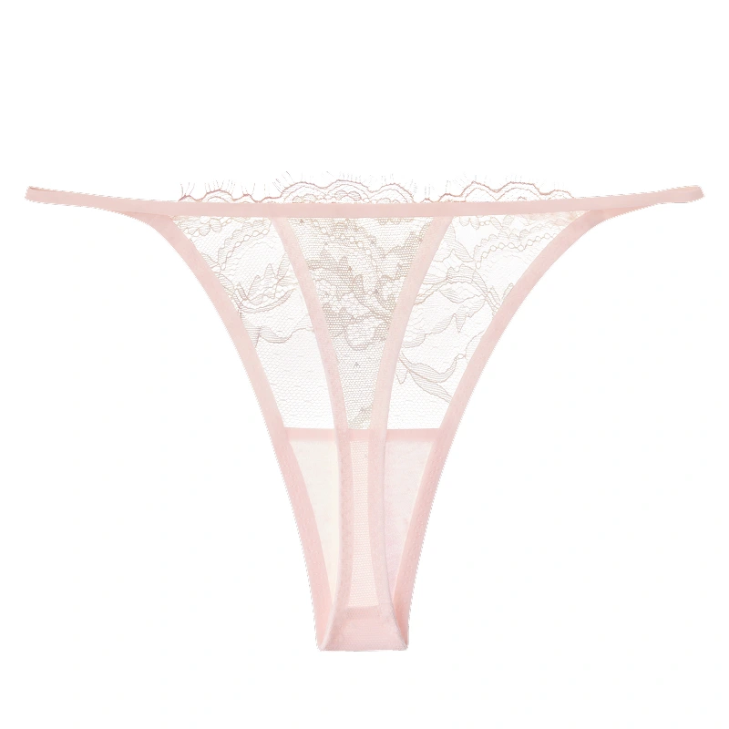 Lace Low Rise Thong Sexy Floral T-Back Thin Panties