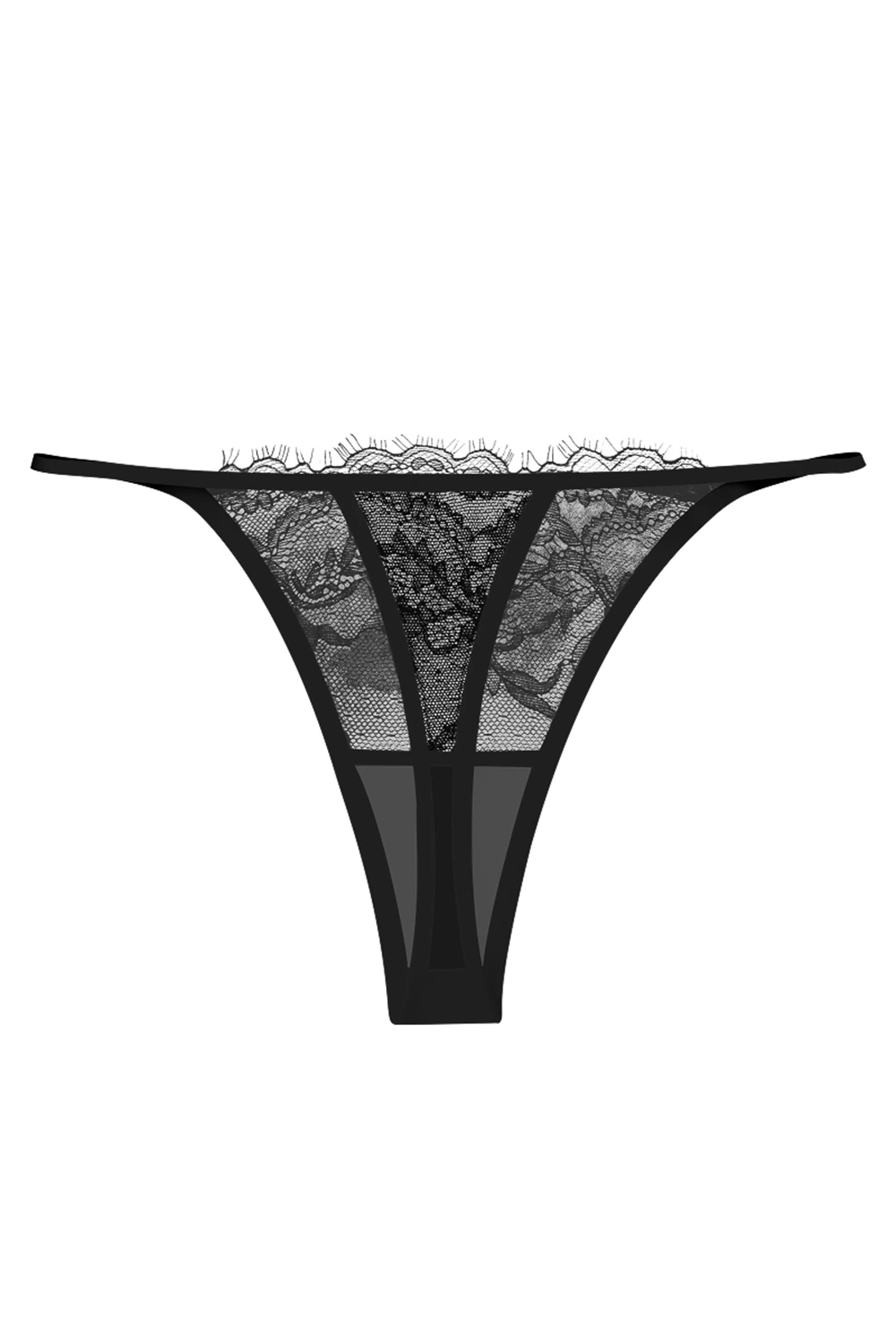 Lace Low Rise Thong Sexy Floral T-Back Thin Panties