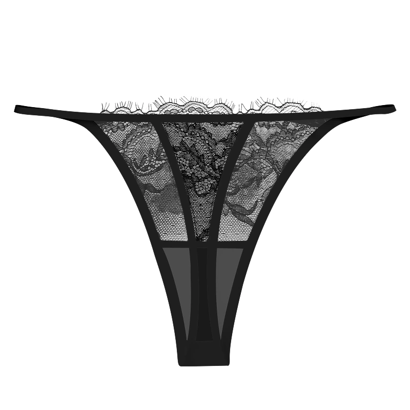 Lace Low Rise Thong Sexy Floral T-Back Thin Panties