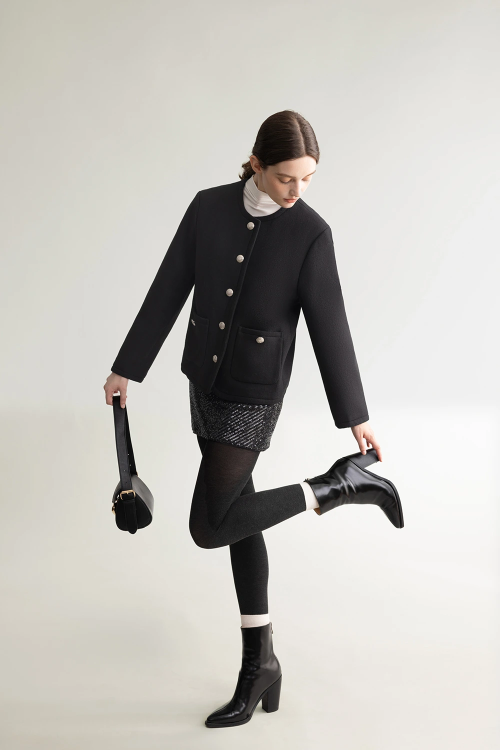 Fleece Thermal Mid Waist Thickened Leggings Tights