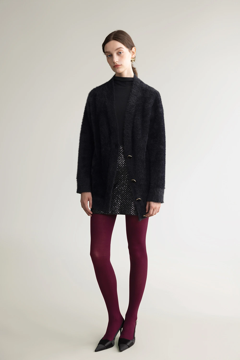 Mid Waist Solid Simple Stretchy Thin Leggings