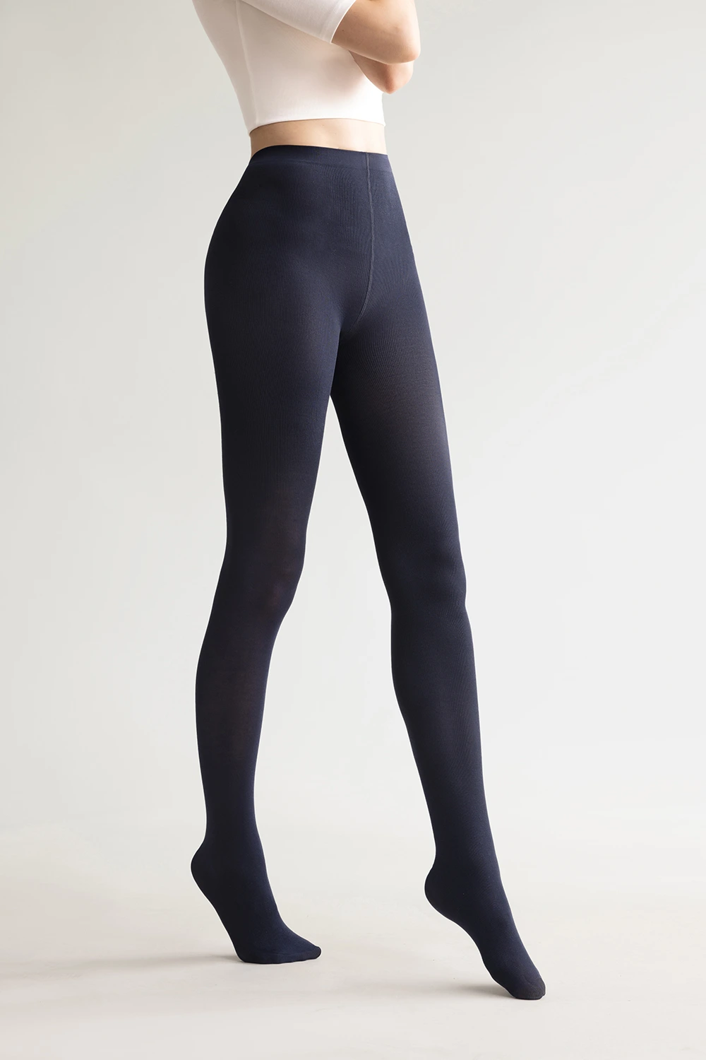 Mid Waist Solid Simple Stretchy Thin Leggings