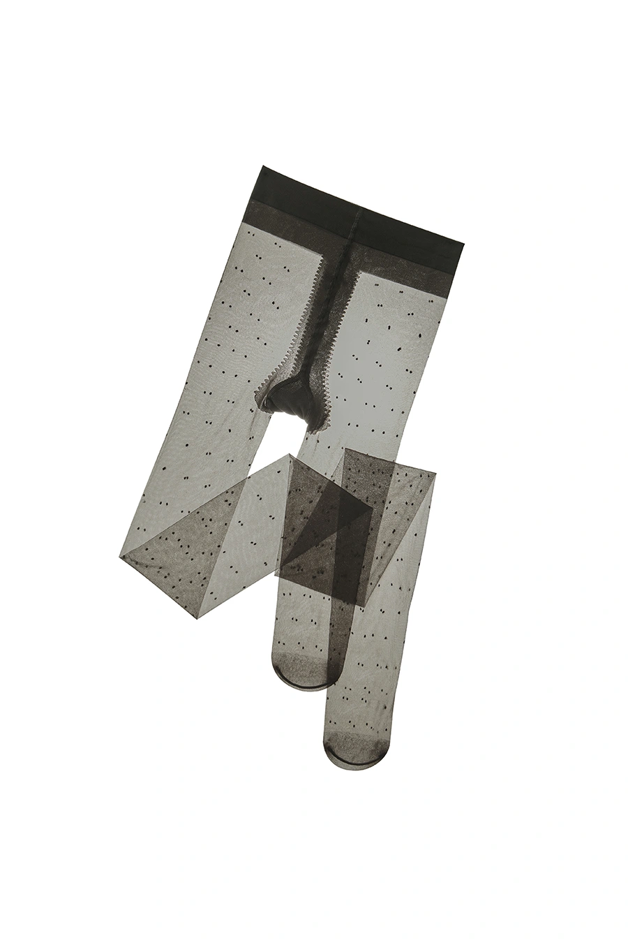 Polka Dot Sheer Tights Office Work Wear Footed Stockings