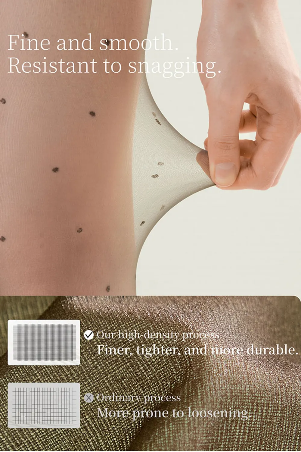 Polka Dot Sheer Tights Office Work Wear Footed Stockings