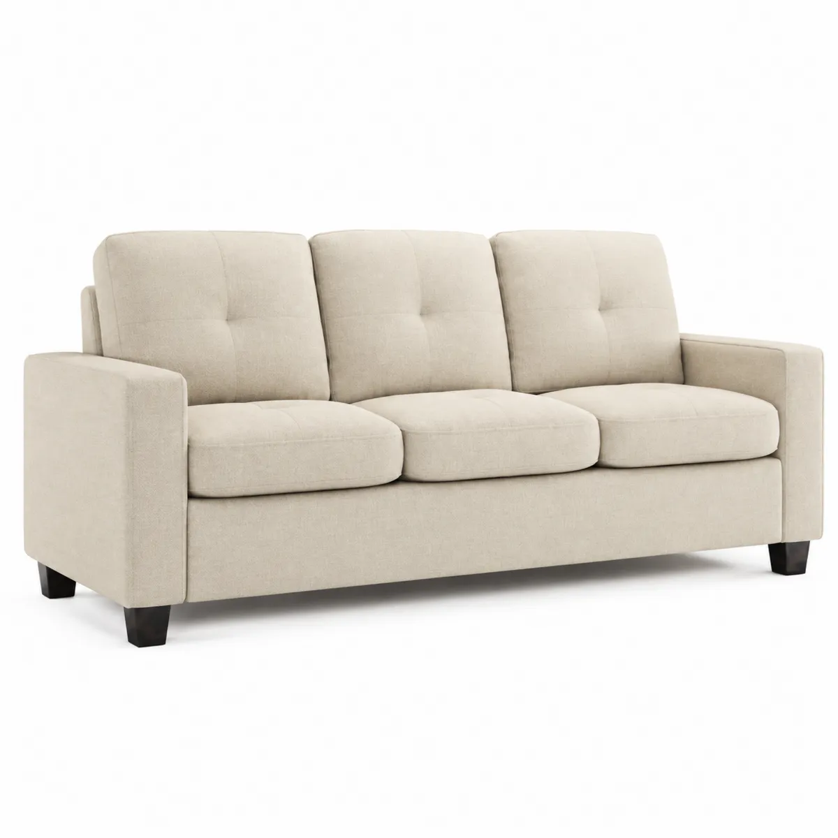 Divano 3 posti in tessuto Beige-Hearthglowe