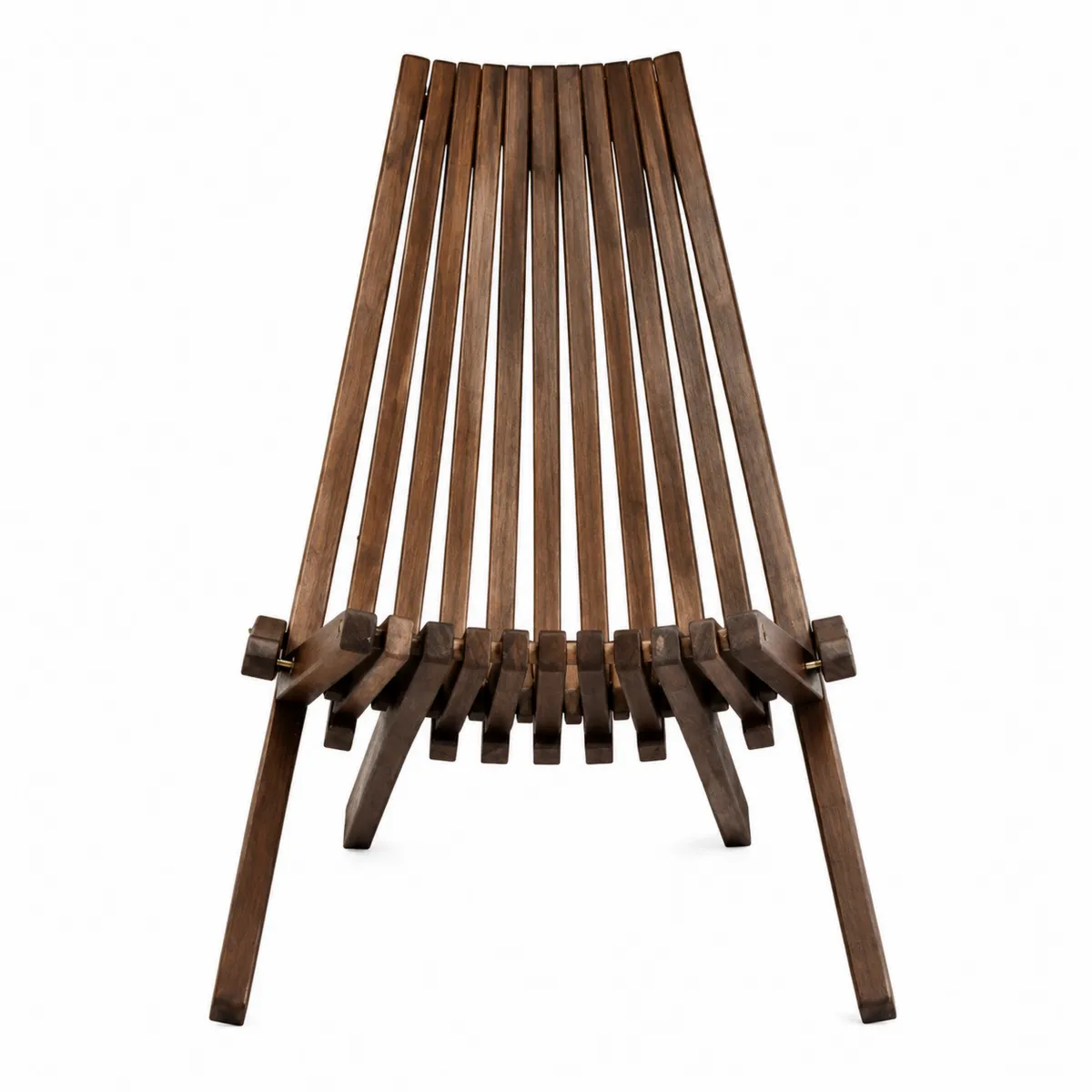 Sedia pieghevole in legno di noce-Hearthglowe