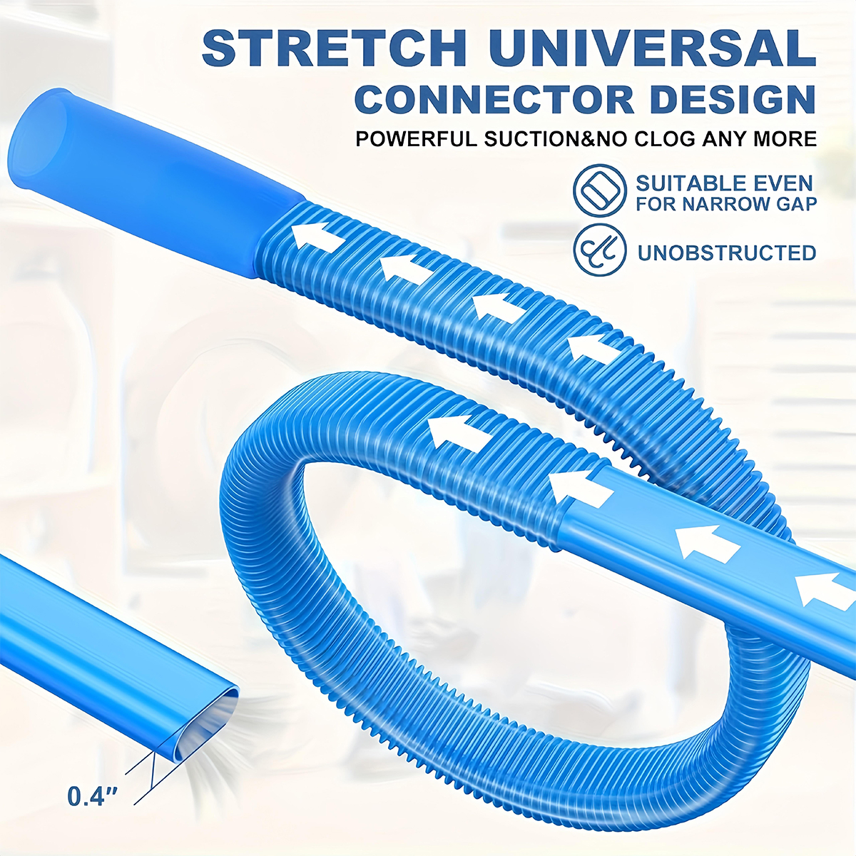Flexible Dryer Vent Cleaner Kit for Removing Lint, Dust & Debris — Keep Your Dryer Running Smoothly