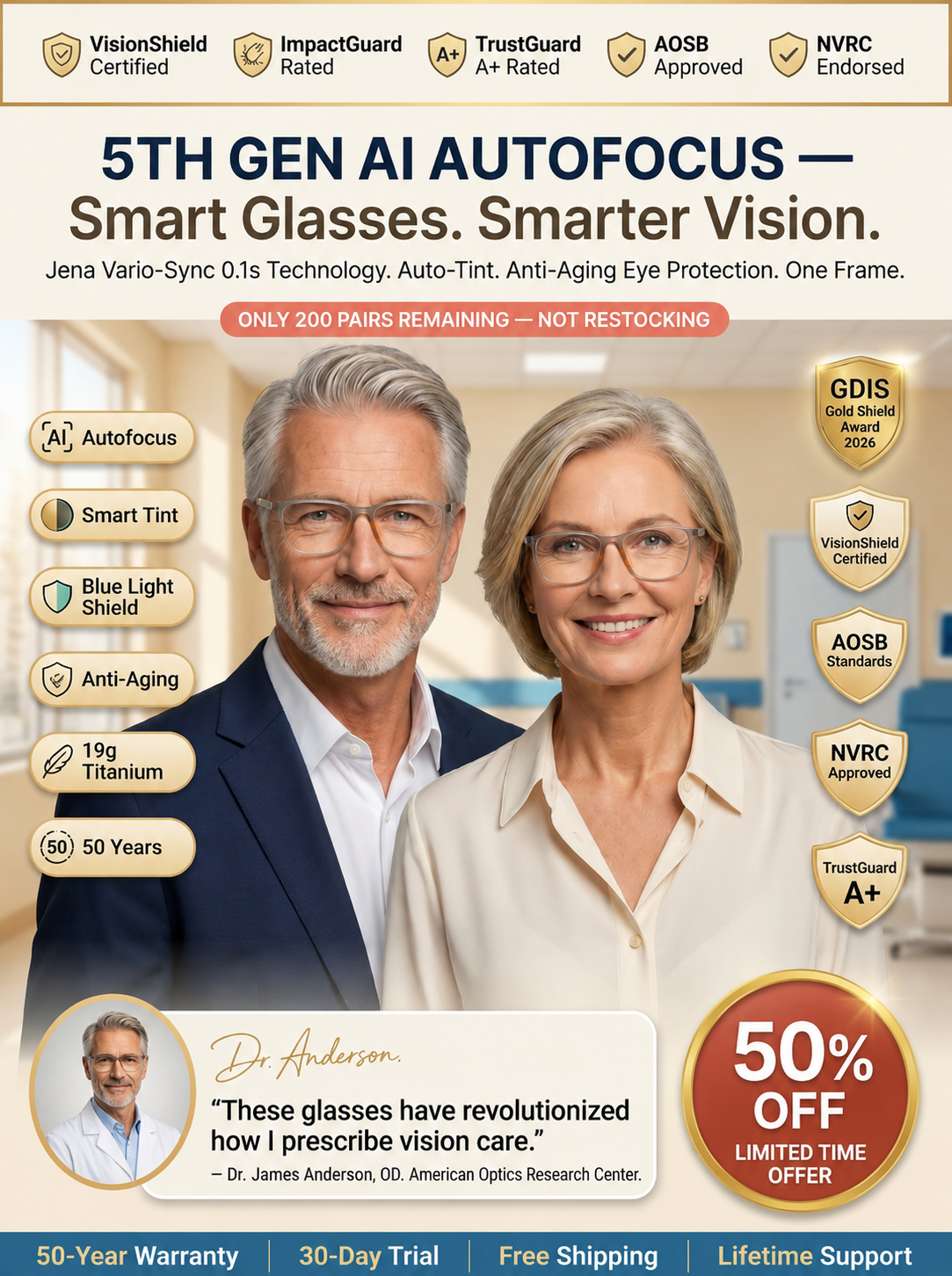 👓No eye exam needed • Lifetime use • Auto-focus from -10.00D-+10.00D — Multifocal sports glasses
