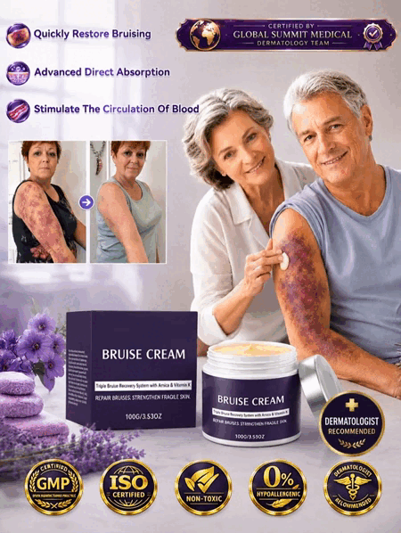 🩹 Dermatologist Recommended Bruise Recovery Cream – Triple Repair System with Arnica & Vitamin K Fades Dark Bruises in 7 Days