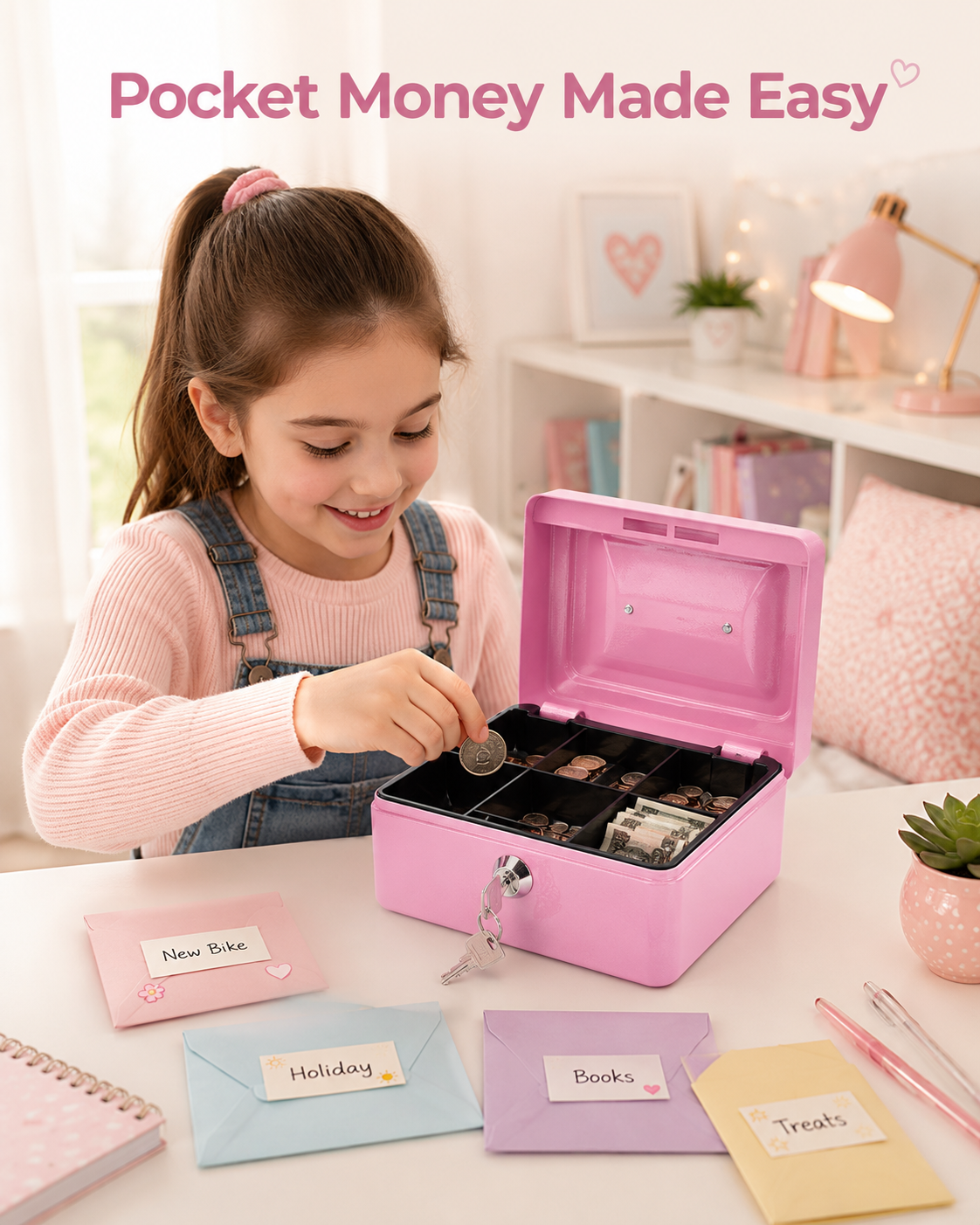 HOT SALE 50% OFF 🔥Lockable Cash Box for Everyday Use