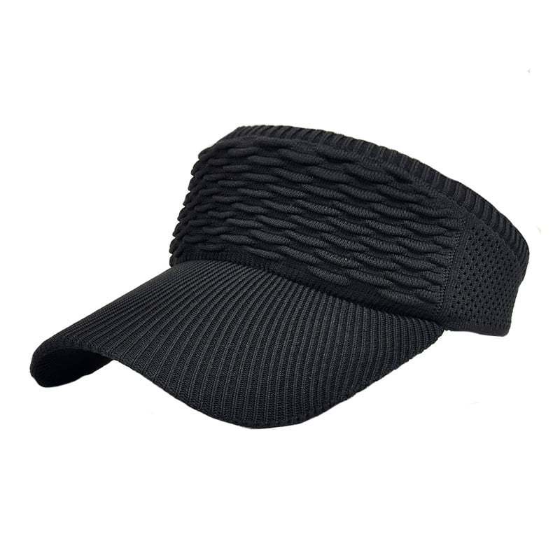 👒 Women's High Ponytail Sun Visor Hat – Breathable Open-Top UV Protection Cap for Running, Beach & Travel