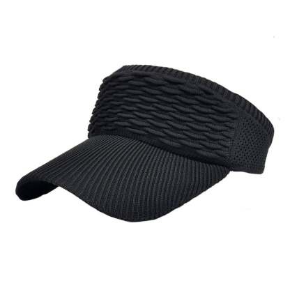 👒 Women's High Ponytail Sun Visor Hat – Breathable Open-Top UV Protection Cap for Running, Beach & Travel