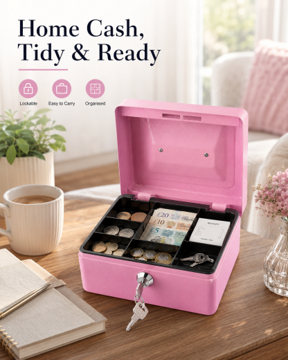 HOT SALE 50% OFF 🔥Lockable Cash Box for Everyday Use