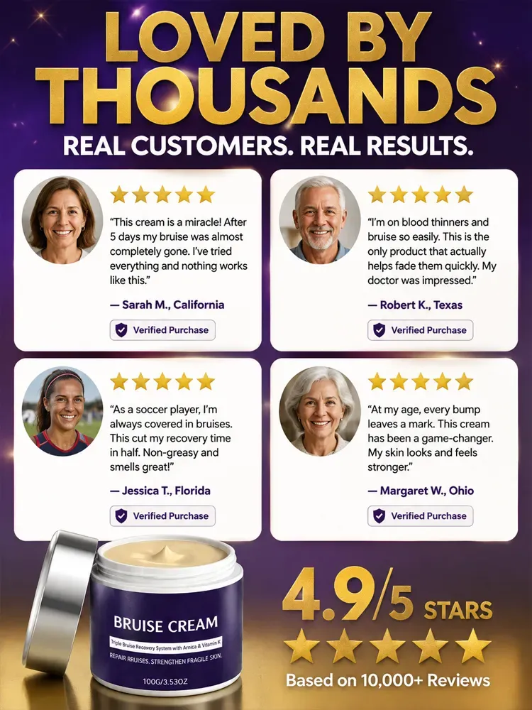 🩹 Dermatologist Recommended Bruise Recovery Cream – Triple Repair System with Arnica & Vitamin K Fades Dark Bruises in 7 Days