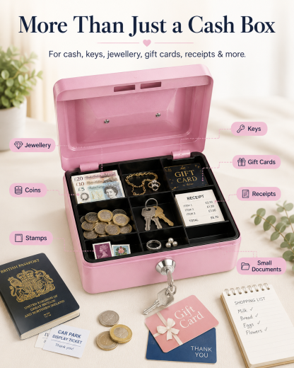HOT SALE 50% OFF 🔥Lockable Cash Box for Everyday Use