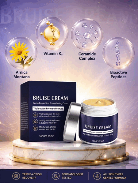 🩹 Dermatologist Recommended Bruise Recovery Cream – Triple Repair System with Arnica & Vitamin K Fades Dark Bruises in 7 Days