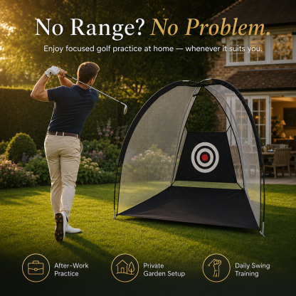 Golf Practice Net with Target