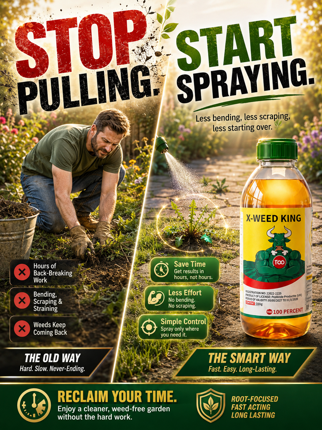 [Copy]Herbicide and root rot control agent | 3-Hour Fast Acting Root Destroyer | 100%Plant Safe