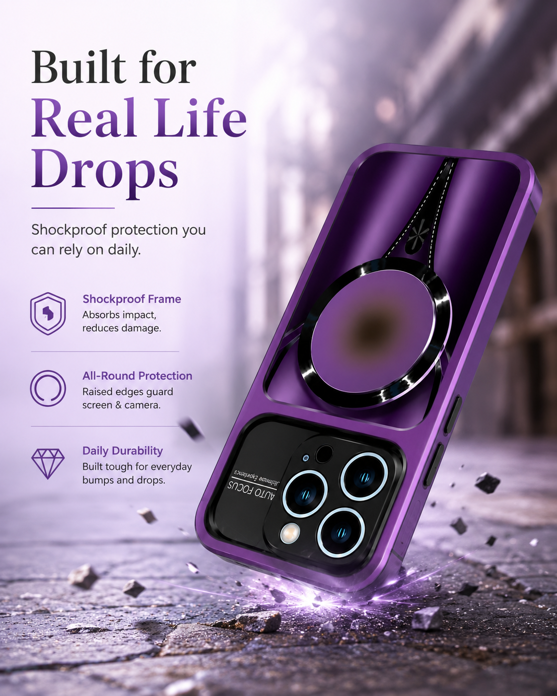 Slim Shockproof Luxury Cover for iPhone