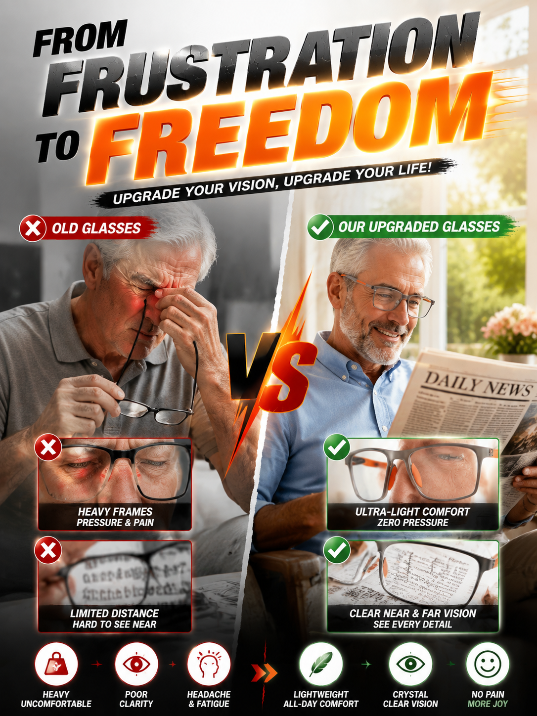 [Copy]🎈Smart zoom photosensitive glasses, one pair covers both near and far vision with no need to switch other glasses. Built-in smart sensor auto-tints outdoors and turns into professional sunglasses in seconds 🕶️.