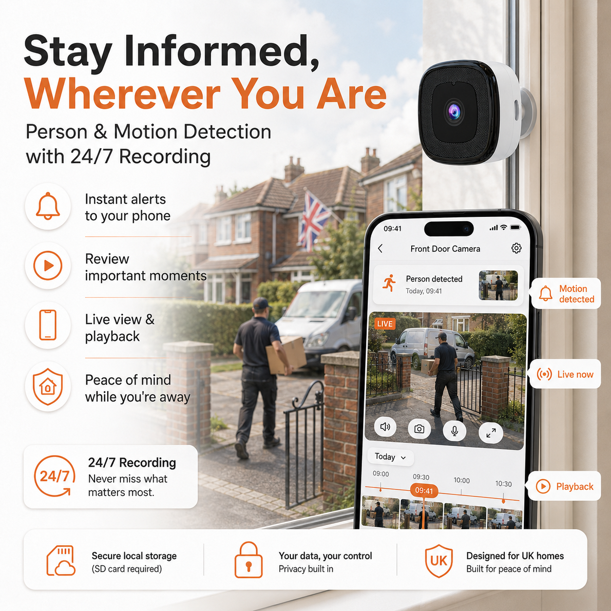Last Day Promotion!🔥 Crystal-clear security 2K camera 🎥 Color Night Vision 🌙 24/7 Recording & Smart Alerts 🚨 Easy Install! 🔒