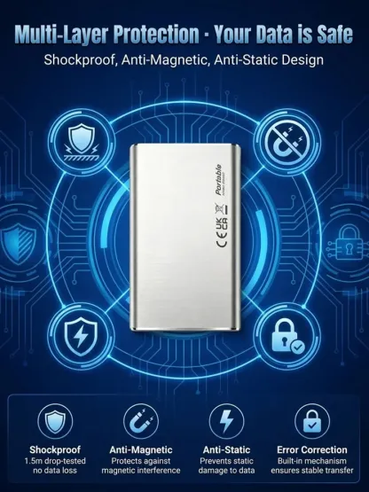 🚀 32TB IN YOUR POCKET — MOVE MASSIVE FILES AT UP TO 4000MB/s! ⚡ The Ultra-High-Capacity Portable SSD Built to Crush Storage Anxiety — Blazing-Fast Transfers, Rugged Metal Protection and Enough Space to Carry Your Digital World Anywhere. 🔒💼
