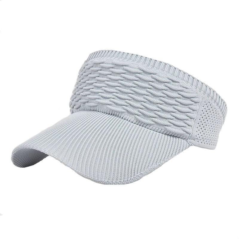 👒 Women's High Ponytail Sun Visor Hat – Breathable Open-Top UV Protection Cap for Running, Beach & Travel
