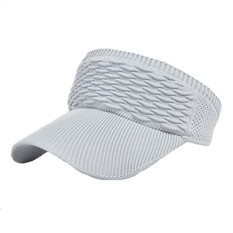 👒 Women's High Ponytail Sun Visor Hat – Breathable Open-Top UV Protection Cap for Running, Beach & Travel
