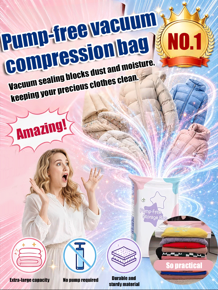 Vacuum Compression Bag Without Air Extraction
