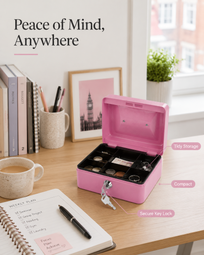 HOT SALE 50% OFF 🔥Lockable Cash Box for Everyday Use