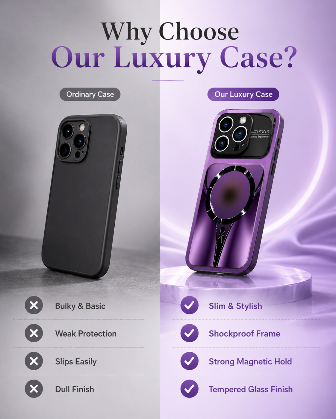 Slim Shockproof Luxury Cover for iPhone