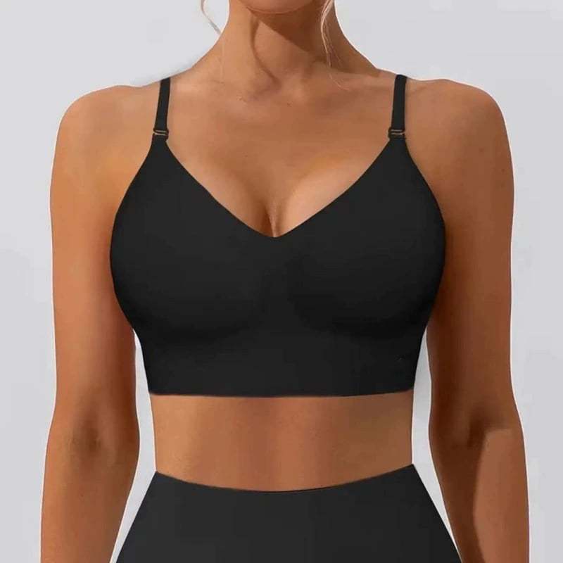 🌓Last Day 49% OFF-🔥Women's Solid Color Wireless Backless Bra
