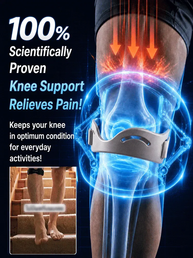 👩‍⚕️【Developed collaboratively by over 30 top orthopedic surgeons in the United States.】Lightweight Bionic Patella Stabilizer，Like a strong artificial ligament, it instantly lifts the exoskeleton, and pain disappears instantly!