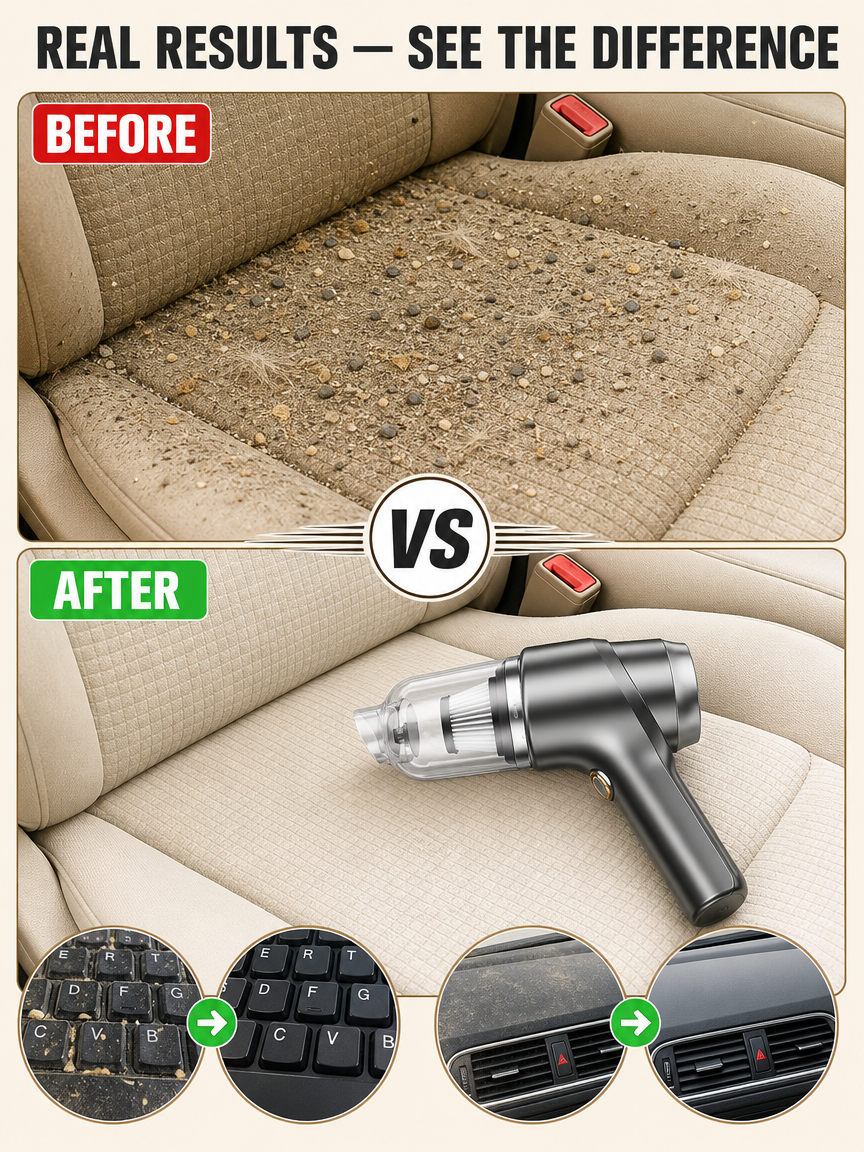 50000Pa Hurricane 5-in-1 Vacuum | (Vacuum · Blow · Inflate · Deflate · Anti-Mite) 1 Replaces 5!