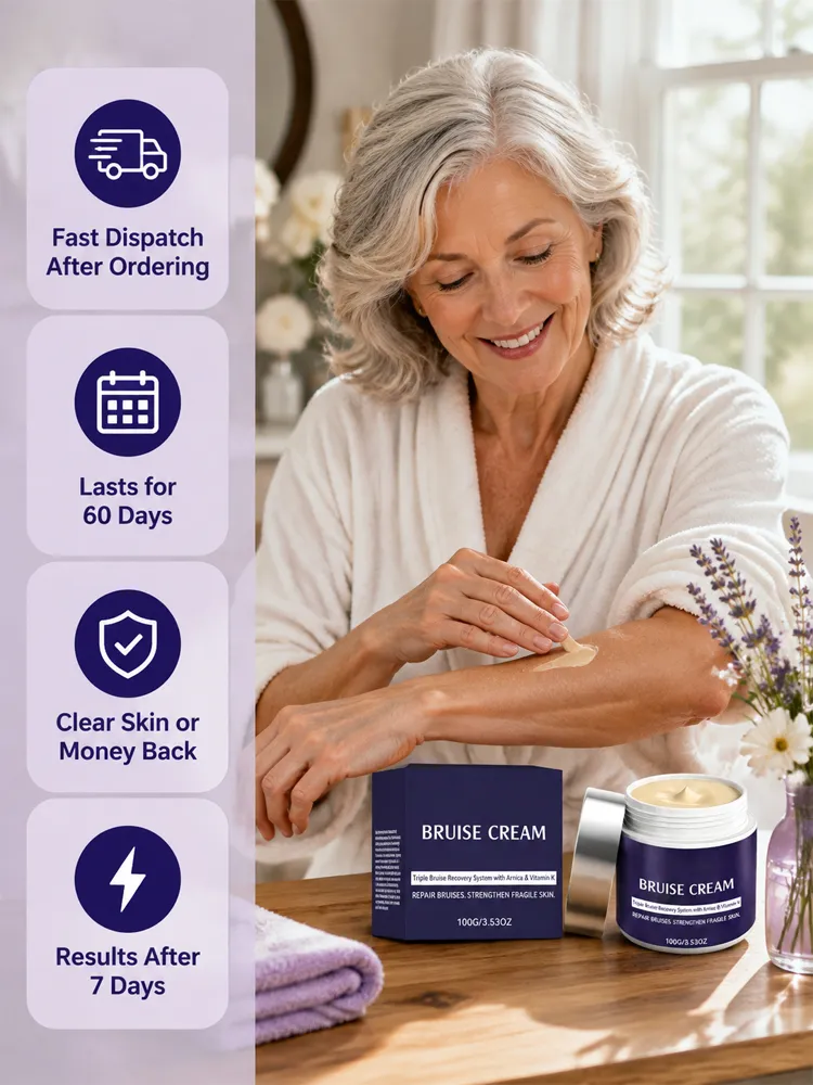 🩹 Dermatologist Recommended Bruise Recovery Cream – Triple Repair System with Arnica & Vitamin K Fades Dark Bruises in 7 Days