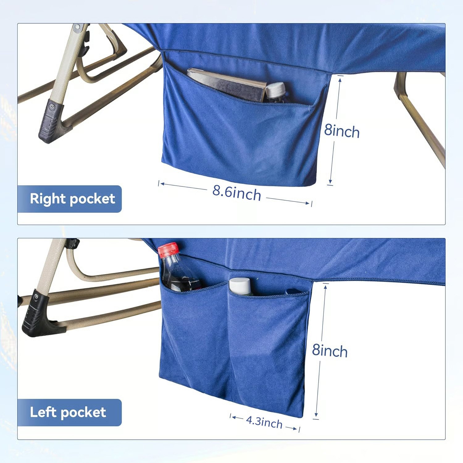 🔥Last Day 50% OFF - Sun Lounger Towel in Bag with Pockets Storage