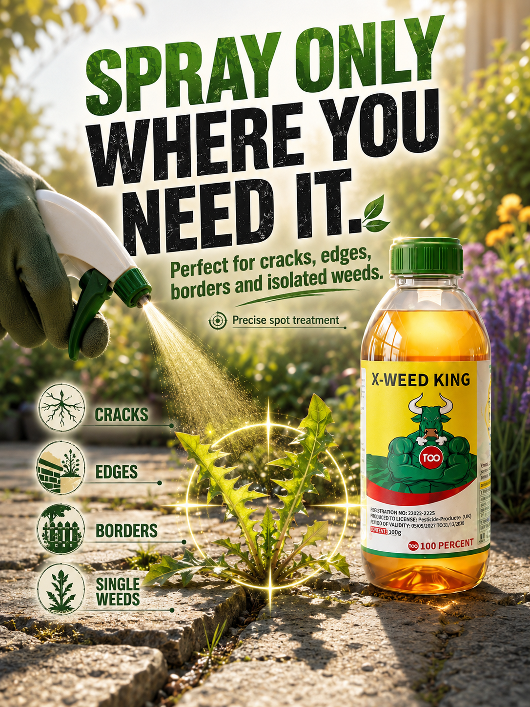 [Copy]Herbicide and root rot control agent | 3-Hour Fast Acting Root Destroyer | 100%Plant Safe