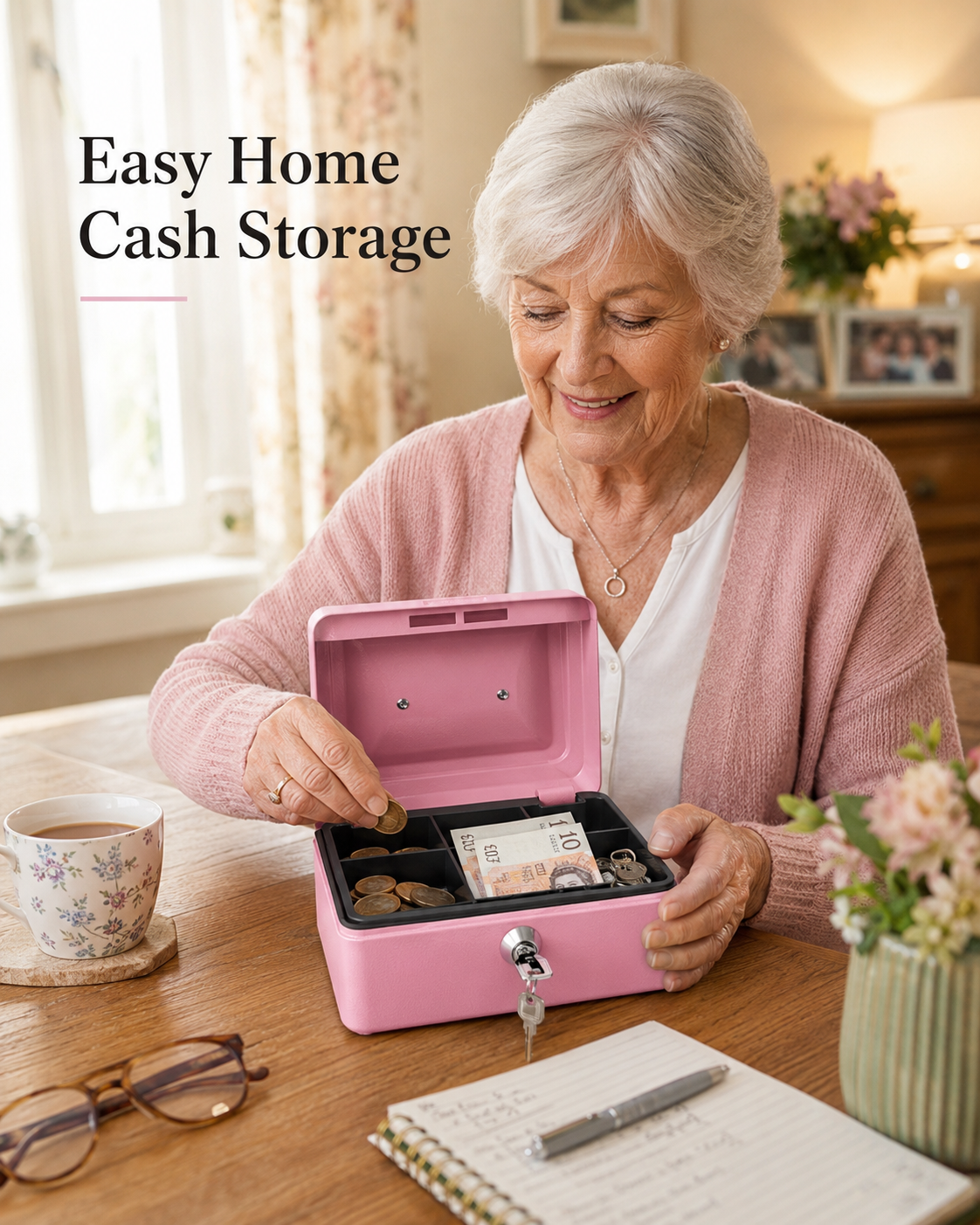 HOT SALE 50% OFF 🔥Lockable Cash Box for Everyday Use