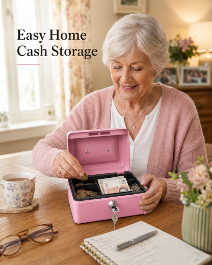 HOT SALE 50% OFF 🔥Lockable Cash Box for Everyday Use