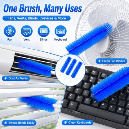 Bendable Microfiber Head,Reusable Dust Remover