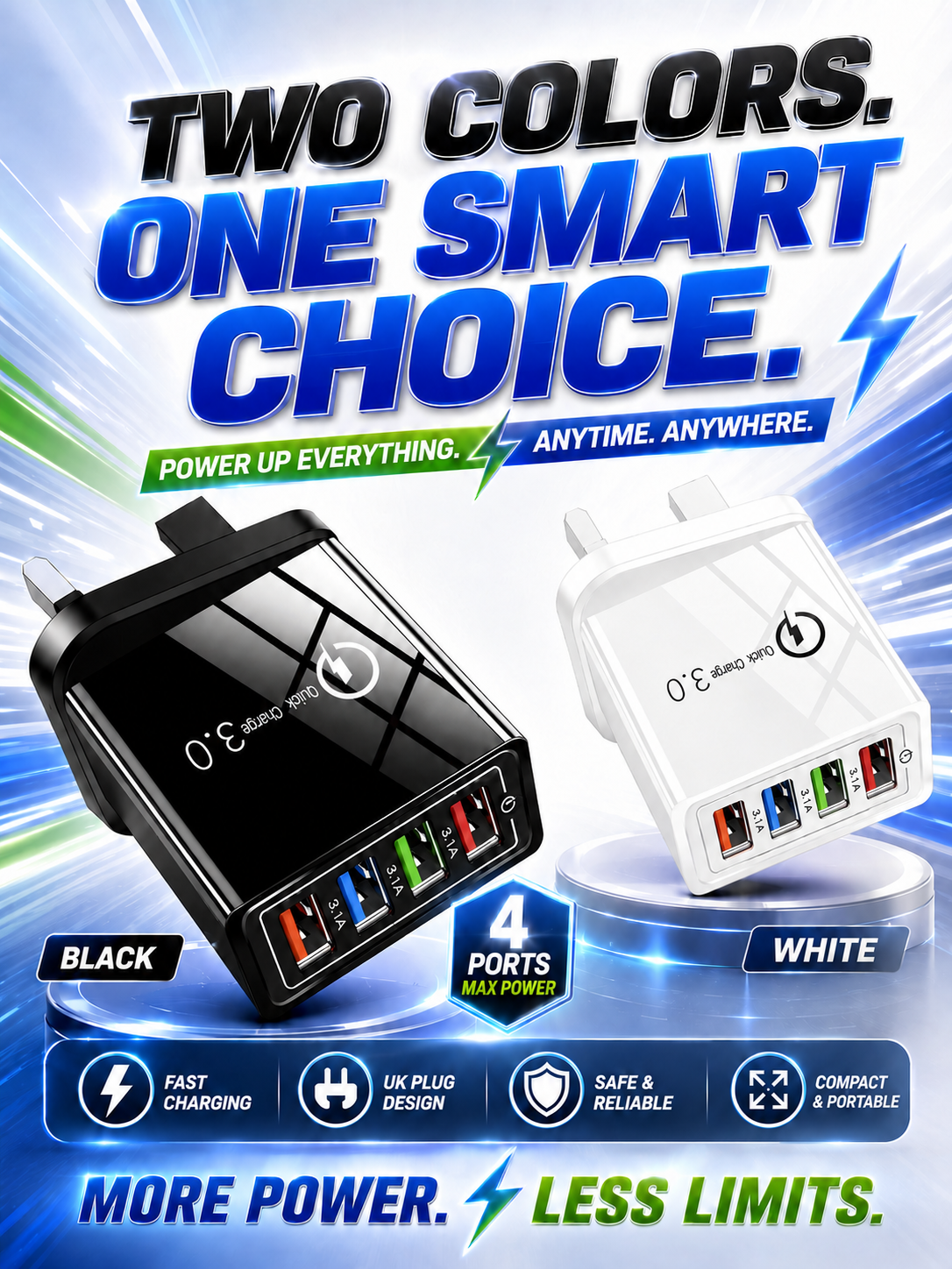 [Copy]【Improve Your Phone's Battery Life】⚡4-in-1 Travel Charger🚀 Make your 4-year-old smartphone charge faster than a new one