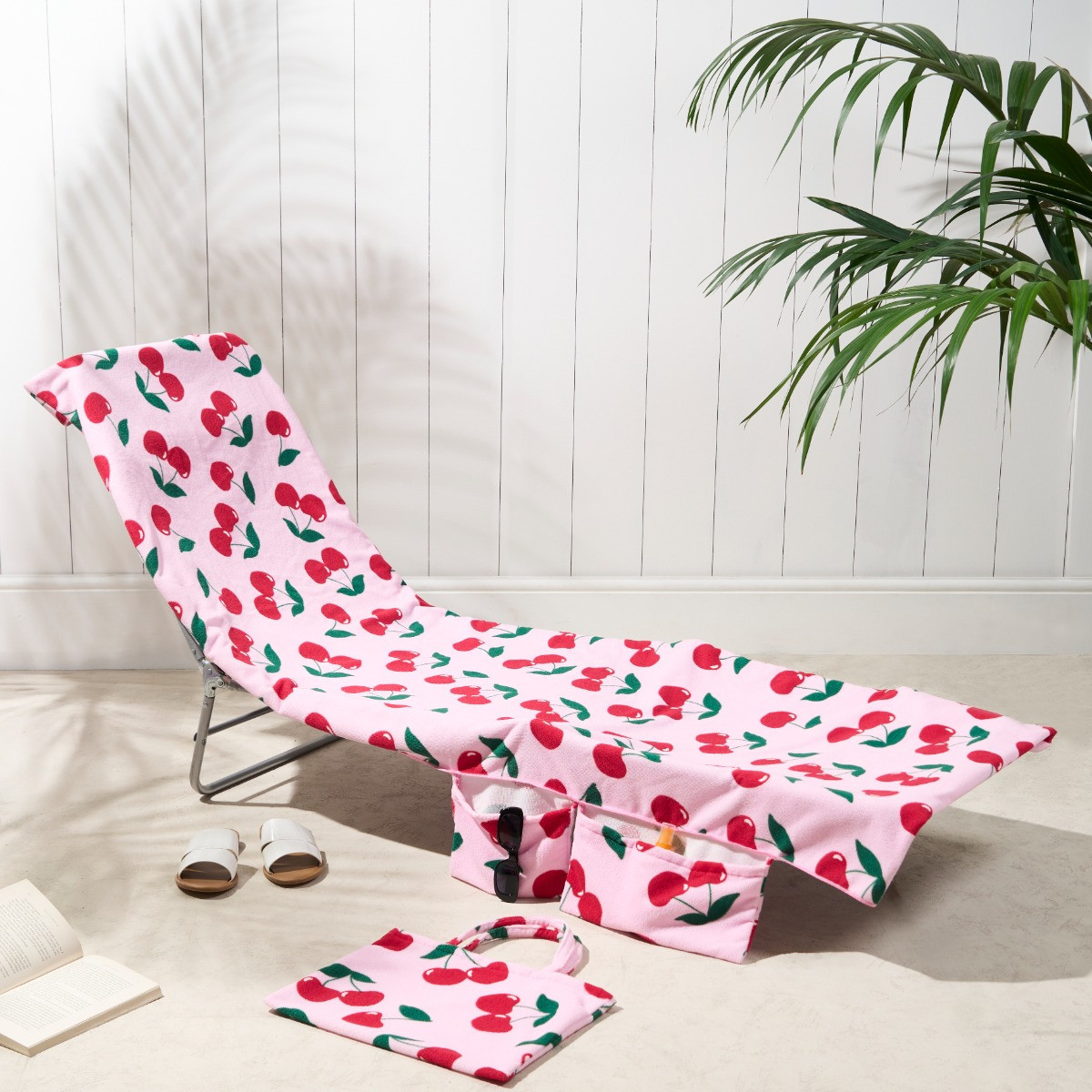 🔥Last Day 50% OFF - Sun Lounger Towel in Bag with Pockets Storage
